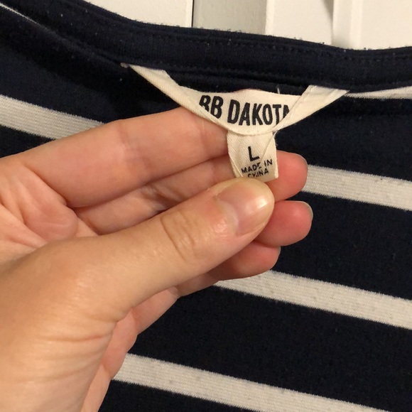 Bb dakota navy and white shift dress - Picture 2 of 2